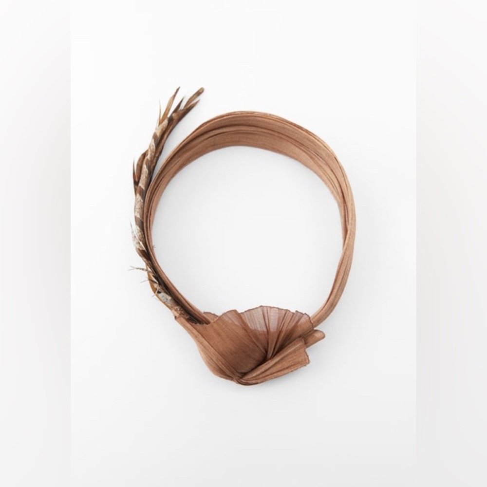Zara Feather Headband Headpiece Size Small- NWT - Picture 2 of 4
